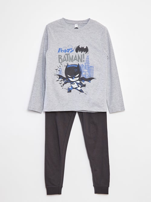 Pigiama lungo con stampa 'Batman' - 2 pezzi - Kiabi