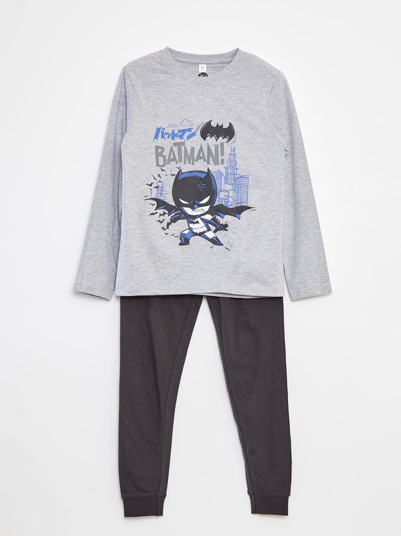 Pigiama lungo con stampa 'Batman' - 2 pezzi Grigio - Kiabi