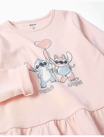 Pigiama lungo con stampa di Stitch che si illumina al buio