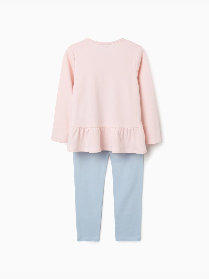 Pigiama lungo con stampa di Stitch che si illumina al buio Rosa chiaro - Kiabi