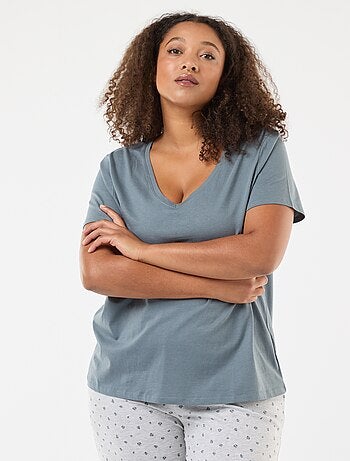 Pigiama lungo stampato leopardato - 2 pezzi