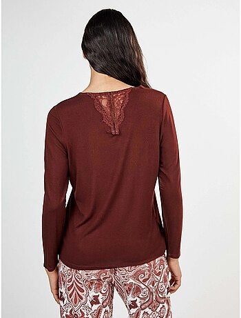 Pigiama lungo con stampa paisley