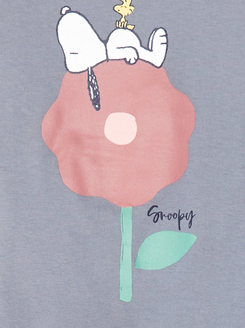 Pigiama lungo con stampa 'Snoopy' - 2 pezzi Rosa - Kiabi