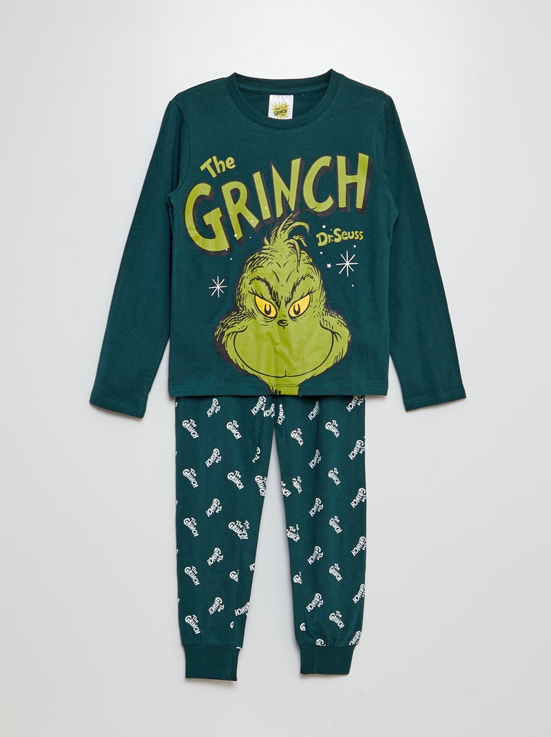 Pigiama lungo di Natale 'Grinch' - 2 pezzi VERDE - Kiabi