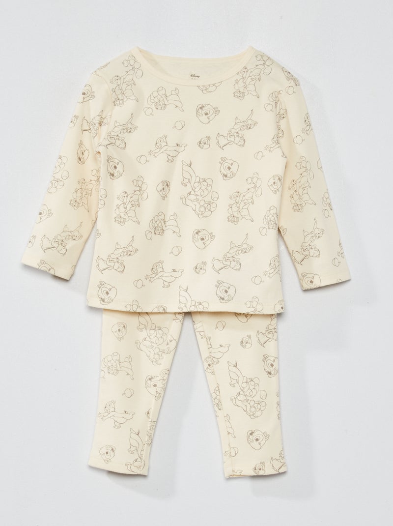 Pigiama lungo 'Disney' in jersey - 2 pezzi BEIGE - Kiabi