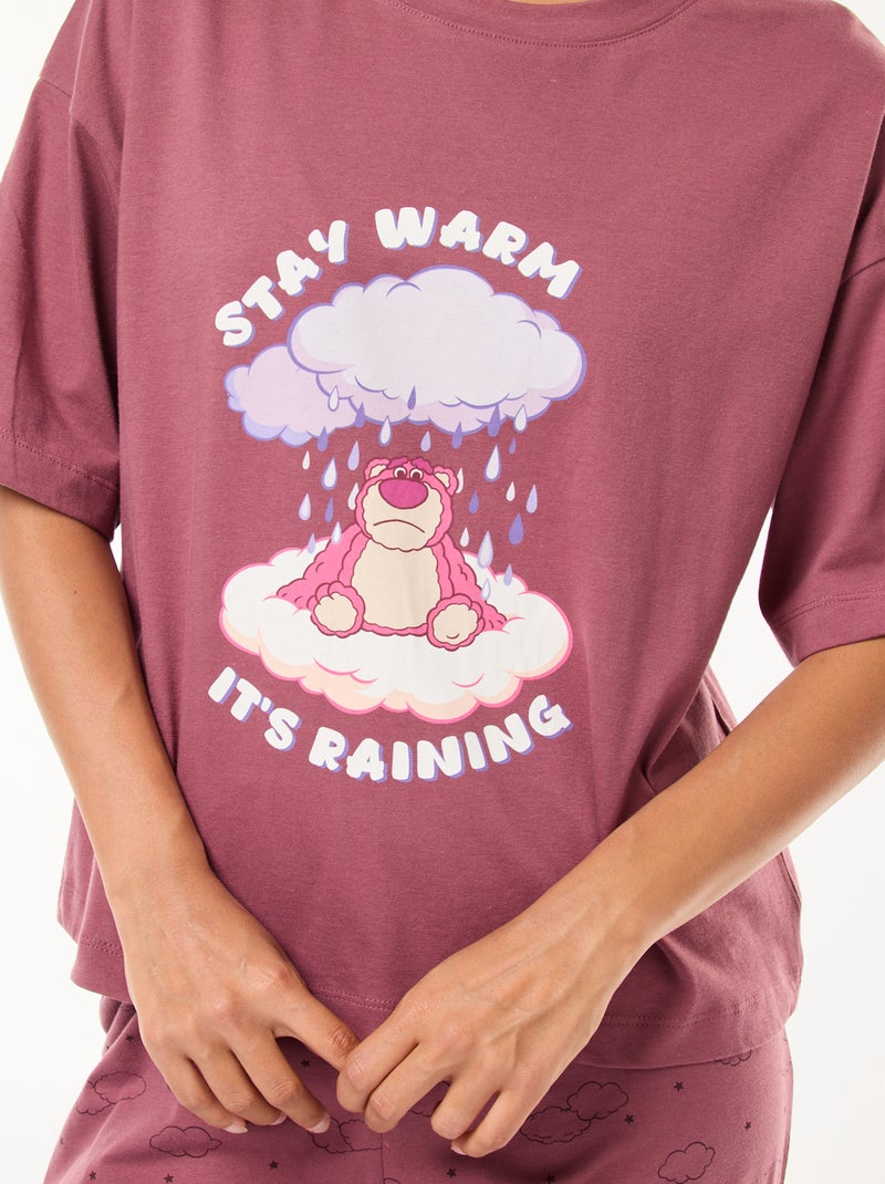 Pigiama lungo 'Disney' 'Lotso' 'Toy Story' - 2 pezzi Rosa - Kiabi