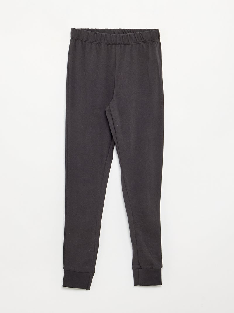 Pigiama lungo 'Disney' t-shirt + pantaloni - 2 pezzi Nero - Kiabi