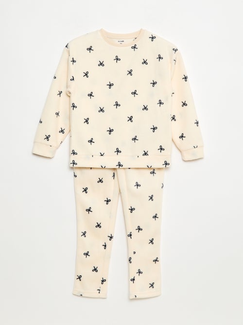 Pigiama lungo e caldo con motivo - Kiabi