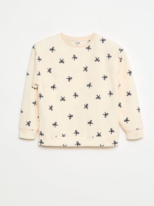 Pigiama lungo e caldo con motivo - Kiabi