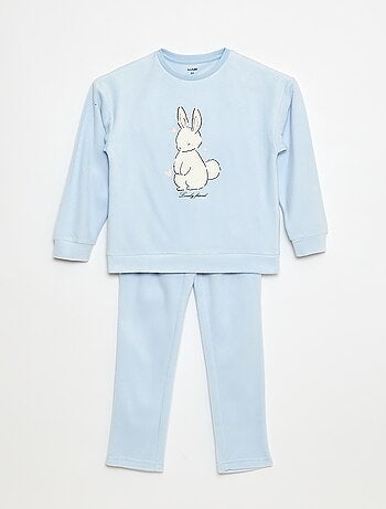 Pigiama lungo e caldo con motivo