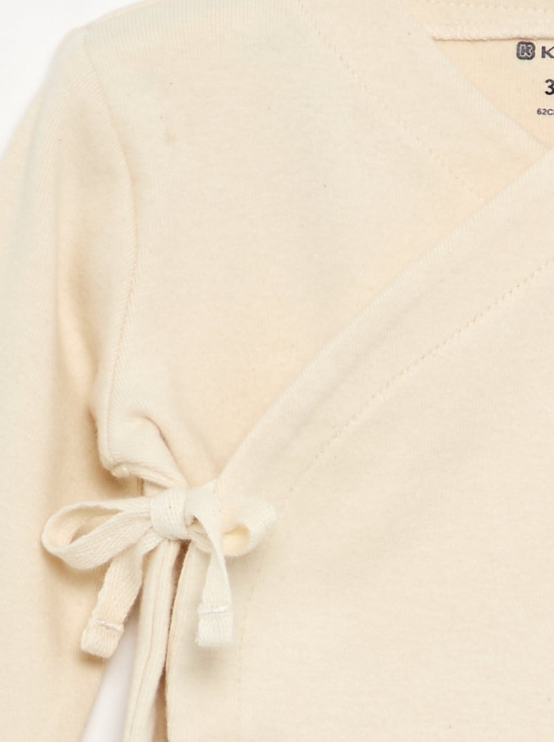 Pigiama lungo evolutivo - collezione facile da indossare Beige - Kiabi