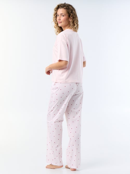 Pigiama lungo 'Hello Kitty' - 2 pezzi - Kiabi