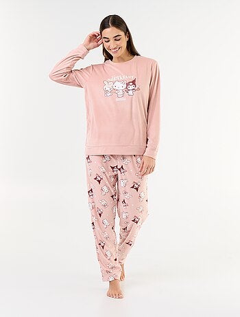 Pigiama lungo 'Hello Kitty' - 2 pezzi