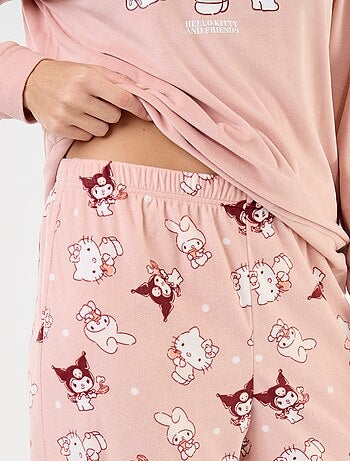 Pigiama lungo 'Hello Kitty' - 2 pezzi