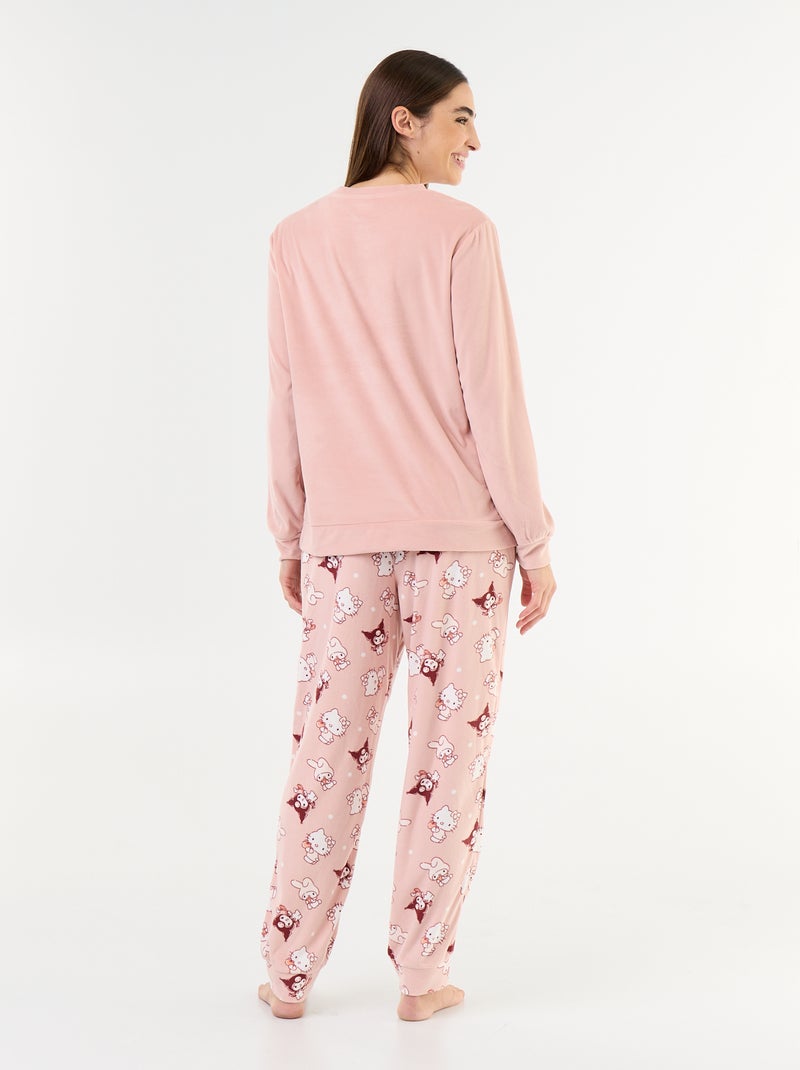 Pigiama lungo 'Hello Kitty' - 2 pezzi Rosa - Kiabi