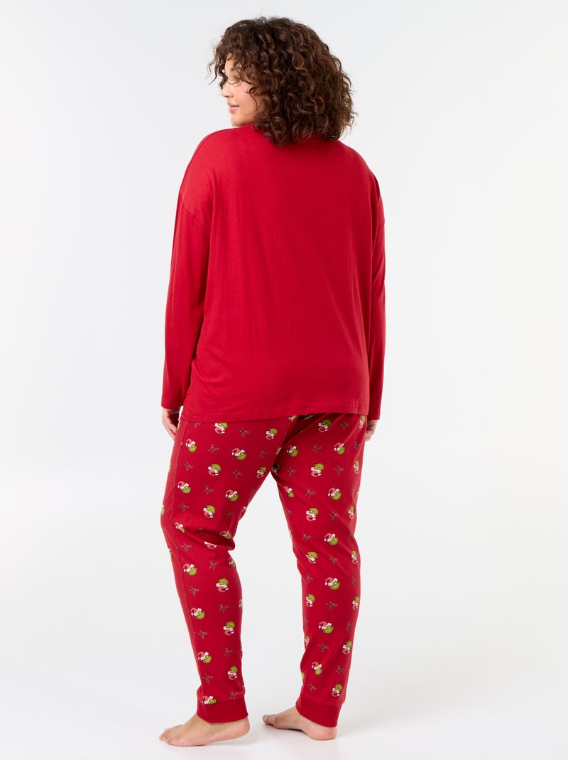 Pigiama lungo 'Il Grinch' - 2 pezzi Rosso - Kiabi