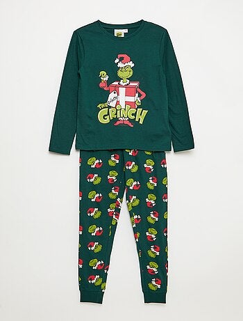 Pigiama lungo 'Il Grinch' maglietta + pantaloni - 2 pezzi