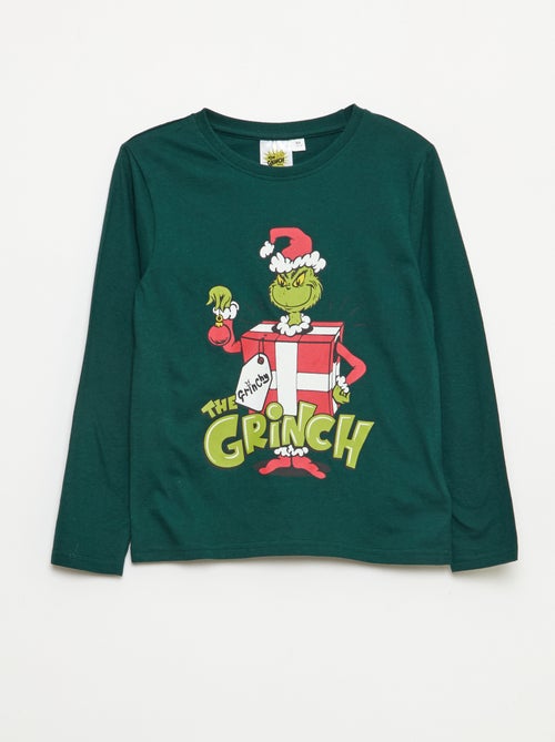 Pigiama lungo 'Il Grinch' maglietta + pantaloni - 2 pezzi - Kiabi