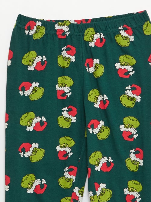 Pigiama lungo 'Il Grinch' maglietta + pantaloni - 2 pezzi - Kiabi