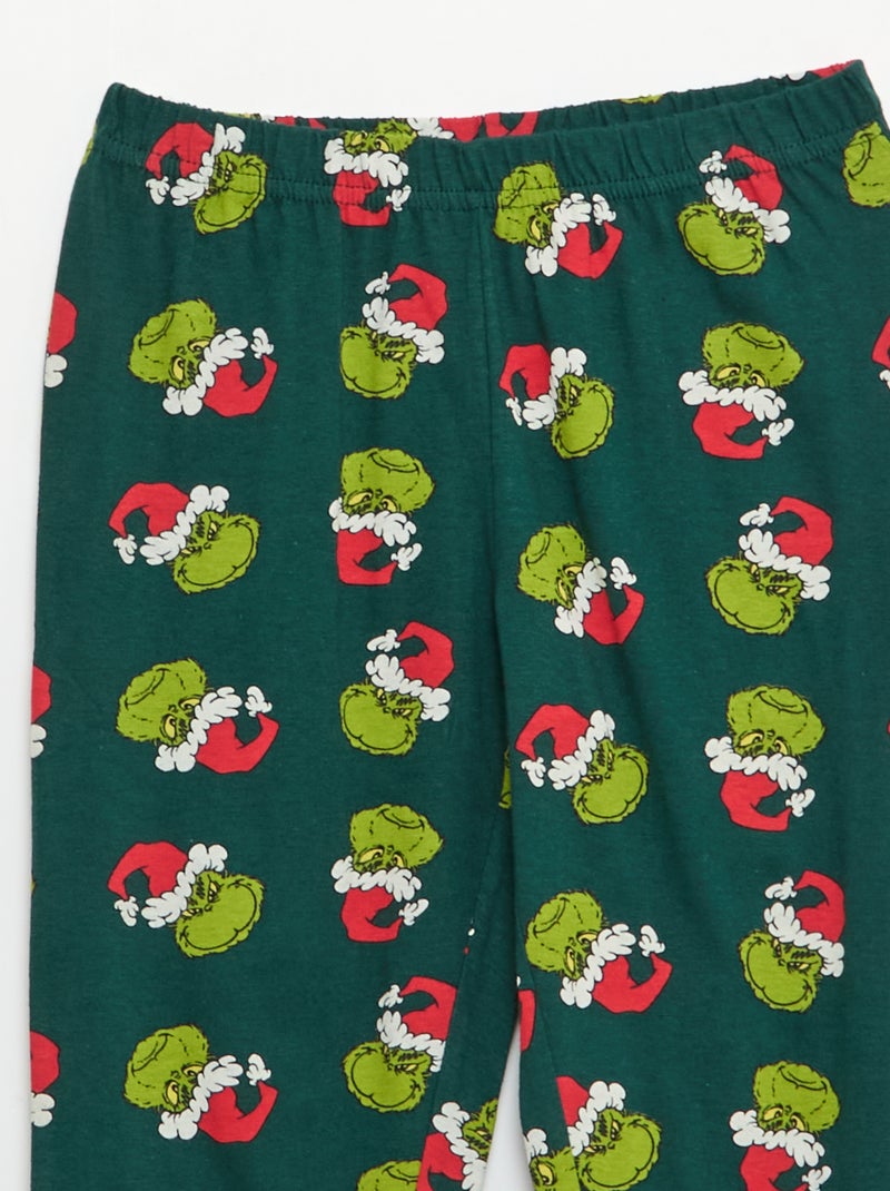 Pigiama lungo 'Il Grinch' maglietta + pantaloni - 2 pezzi Verde - Kiabi