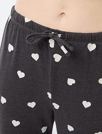 Completo pigiama lungo in cotone - 2 pezzi