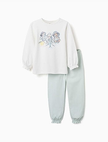 Pigiama lungo in cotone con Principesse Disney