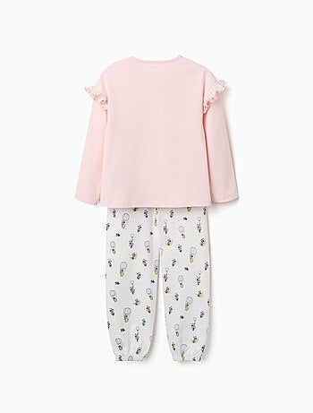 Pigiama lungo in cotone con stampe di Minnie