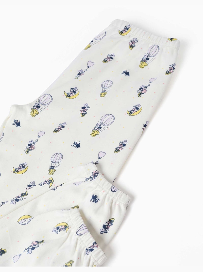 Pigiama lungo in cotone con stampe di Minnie Rosa chiaro - Kiabi