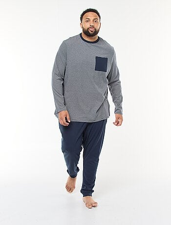 Pigiama lungo in jersey, completo t-shirt + pantaloni - 2 pezzi