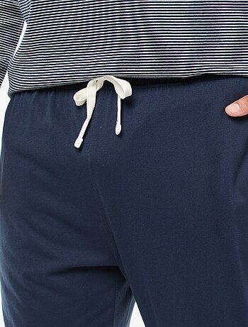 Pigiama lungo in jersey, completo t-shirt + pantaloni - 2 pezzi