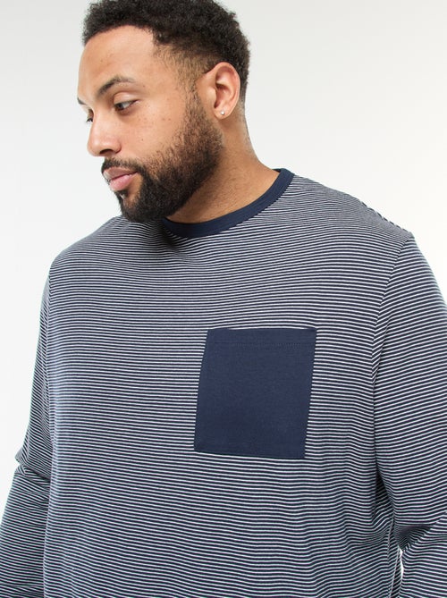 Pigiama lungo in jersey, completo t-shirt + pantaloni - 2 pezzi - Kiabi