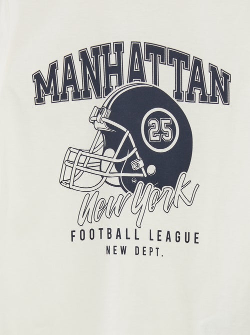 Pigiama lungo in jersey con stampa - 2 pezzi - Kiabi