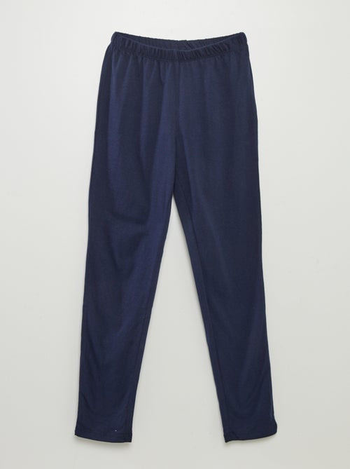 Pigiama lungo in jersey con stampa - 2 pezzi - Kiabi