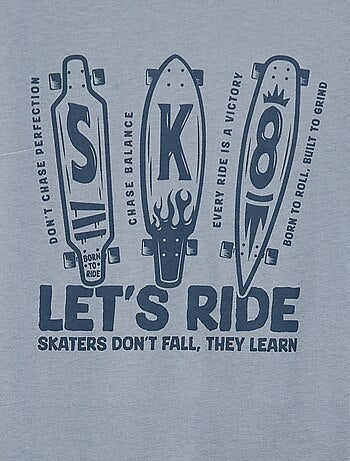 Pigiama lungo in jersey con stampa - 2 pezzi