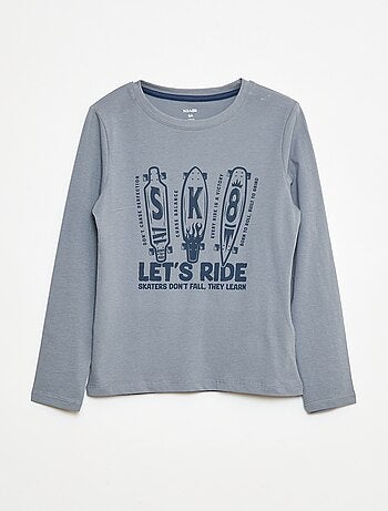 Pigiama lungo in jersey con stampa - 2 pezzi