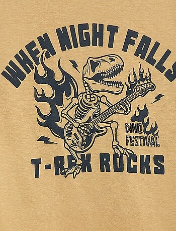 Pigiama lungo in jersey con stampa - 2 pezzi