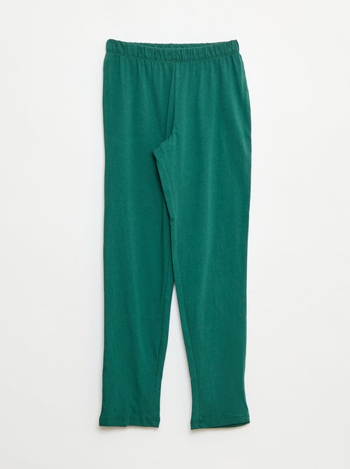 Pigiama lungo in jersey con stampa - 2 pezzi - Kiabi