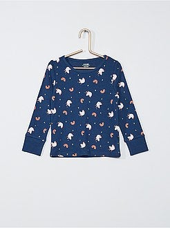 Pigiama lungo in jersey eco-sostenibile - Kiabi