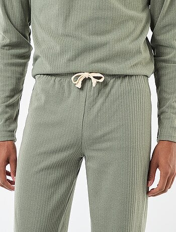 Pigiama lungo in maglia - completo 2 pezzi