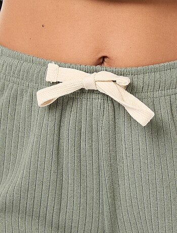 Pigiama lungo in maglia - completo 2 pezzi