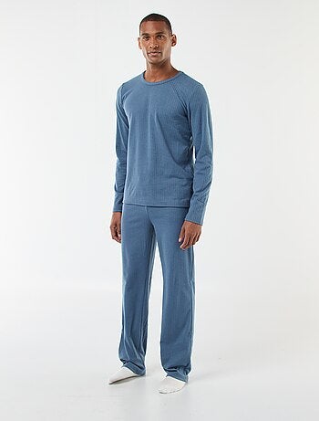 Pigiama lungo in maglia - completo 2 pezzi