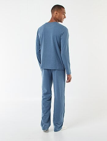 Pigiama lungo in maglia - completo 2 pezzi