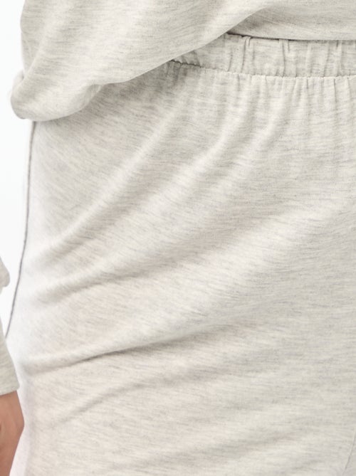 Pigiama lungo in maglia morbida stretch - 2 pezzi - Kiabi