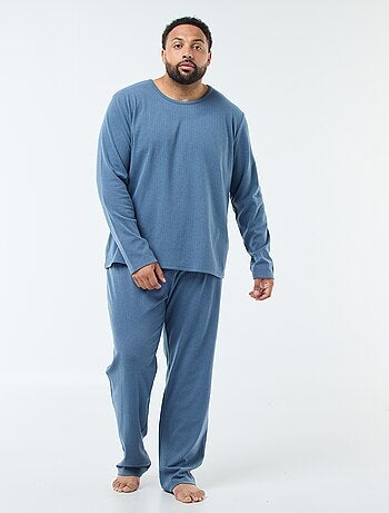 Completo pigiama lungo in maglia ultra-soffice - 2 pezzi