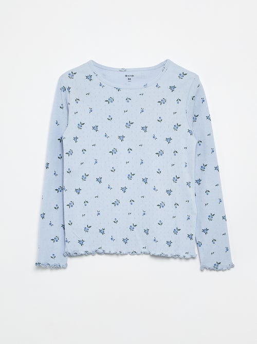 Pigiama lungo in maglia pointelle - 2 pezzi - Kiabi