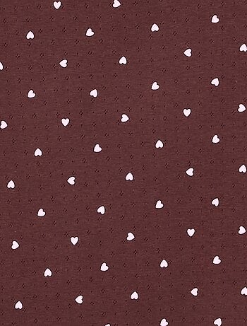 Pigiama lungo in maglia pointelle - 2 pezzi