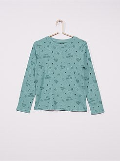 Pigiama lungo in nido d'ape - Kiabi