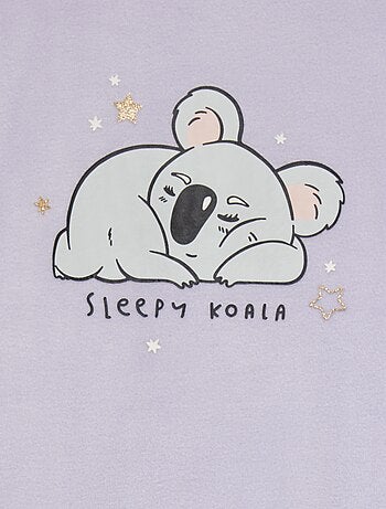 Pigiama lungo in pile - 2 pezzi