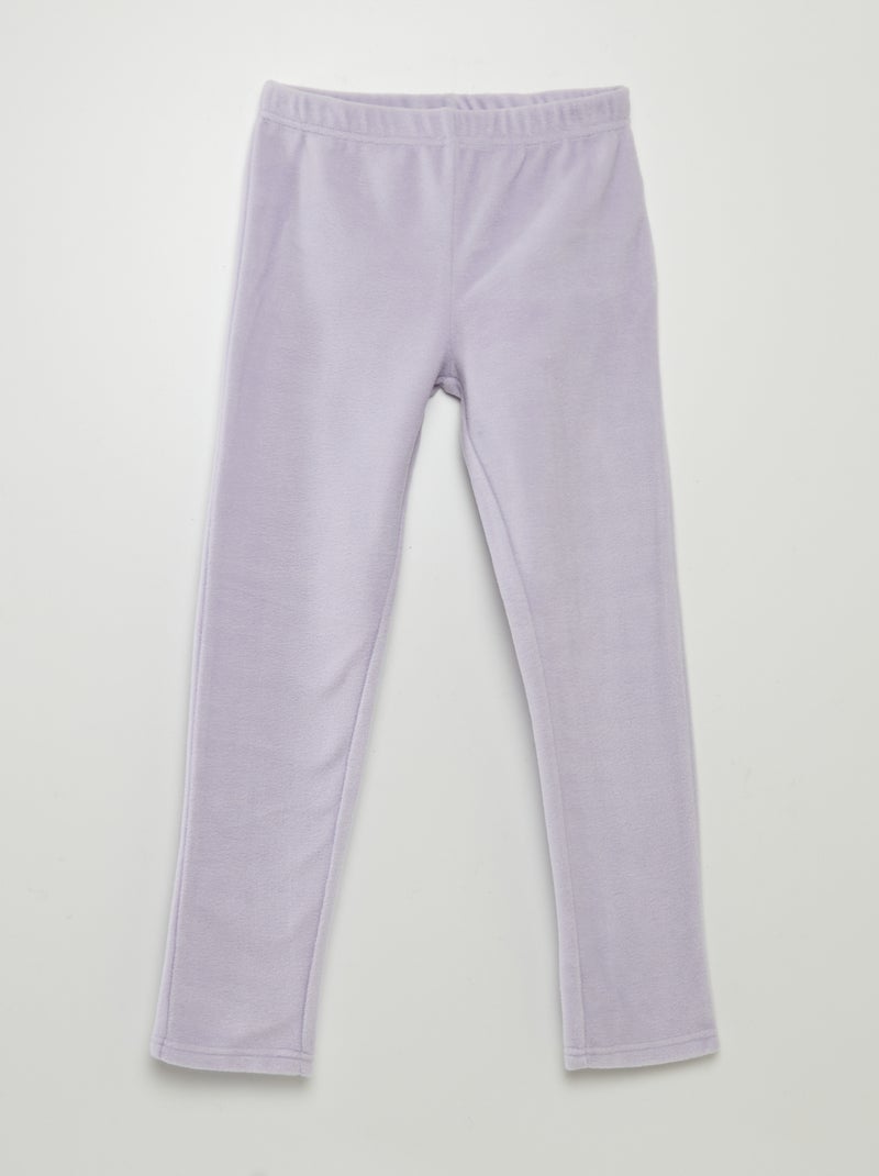 Pigiama lungo in pile - 2 pezzi BLU - Kiabi