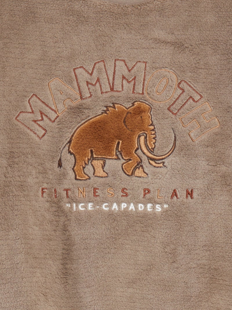 Pigiama lungo in pile - 2 pezzi GRIGIO - Kiabi